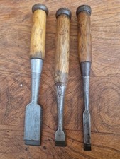 3 JAPANESE CHISELS NOMI Signed