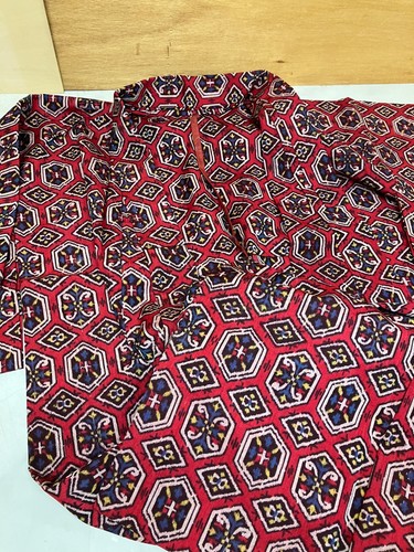 Vintage japanese kimono red - japanese,