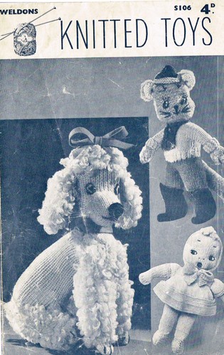Knitted poodle puss in boots - ,