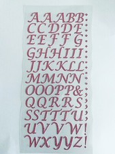 Self Adhesive Stick On Alphabets Glitter Stylus Letters Stickers Embellishments 