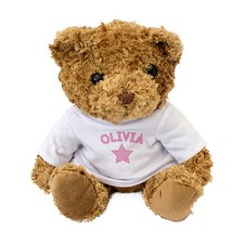 New olivia teddy bear - new,