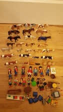 playmobil farm animals horses & cows x26 & 7 figures & 5 children bundle job lot