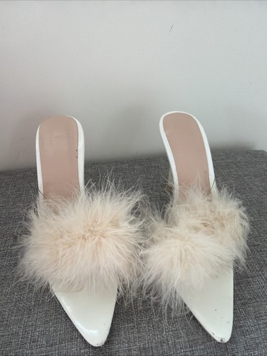 White with feather - white,