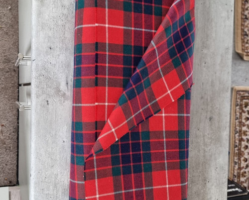 Fraser clan red tartan - red,