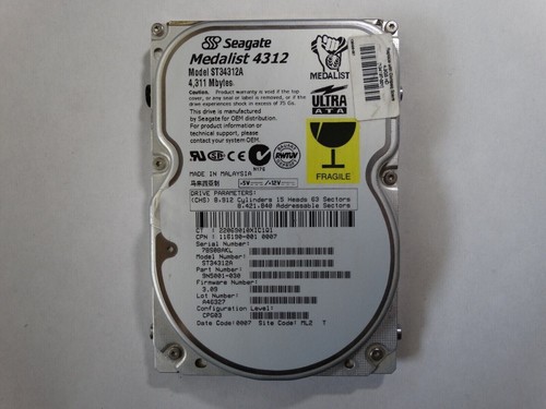 Seagate st34312a medalist 4312 - seagate,