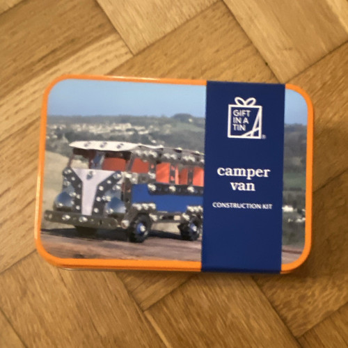 Gift tin camper - in, metal