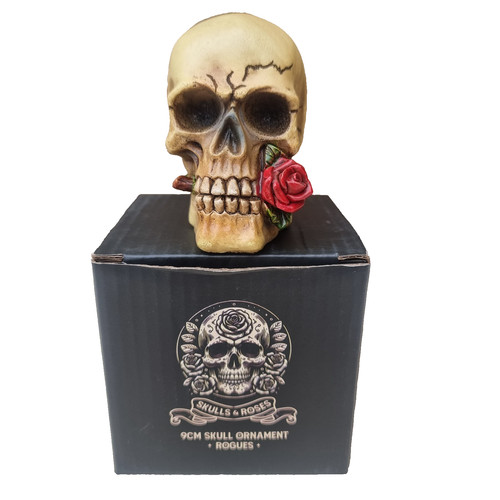 Gothic skull ornament rose - skull,