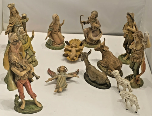 Vintage nativity set - vintage, 5"