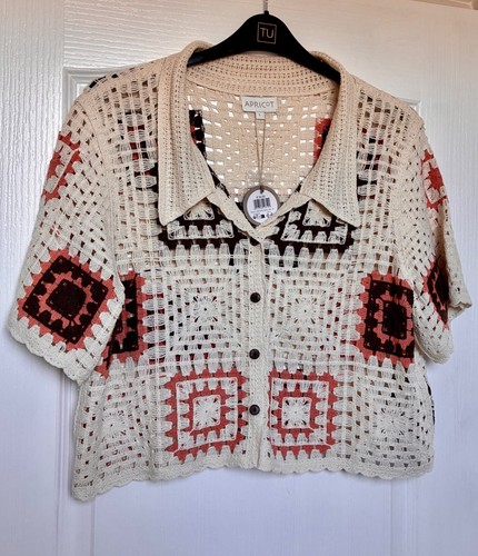 New tag apricot cream crochet - cream,