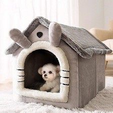 Pet Cat Kitten Dog Igloo Bed