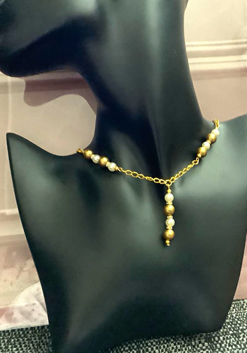 Gold tone adjustable cable - tone,