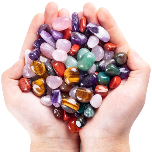 3lb assorted tumbled polished - assorted,
