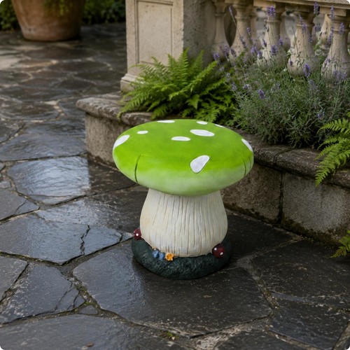 Toadstool garden stool - toadstool,