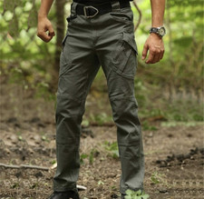 Army Military Mens Tactical Cargo Trousers Multi-pocket W30" L30" Combat Pants