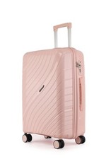 100% Polypropylene Hard Shell Suitcase, TSA Lock, Aluminium Handle, 360° Wheels