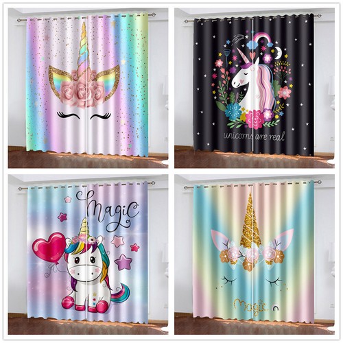 Kids girls unicorn bedroom - 3d,