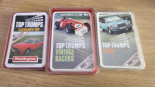 Vintage top trumps cars - vintage,