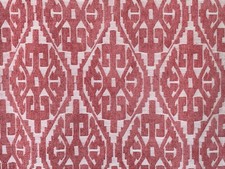Moroccan Red And White Damask