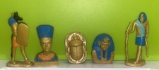 Ancient Egyptian Figures by Safari Plastic Tutankhamen Nefertiti Anubis Thoth