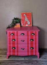 Chest Of Drawers Hand Painted
