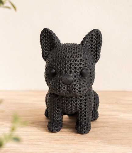 French bulldog black ornament - french,