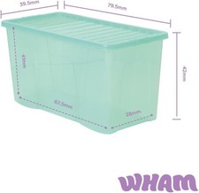 Storage Box With Lid 110L Wham
