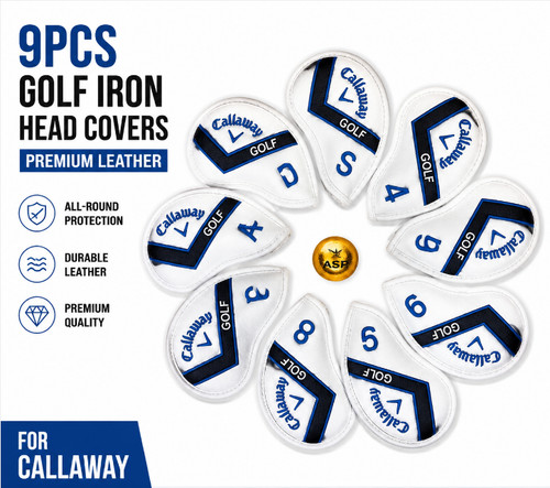 Leather golf club - golf, covers