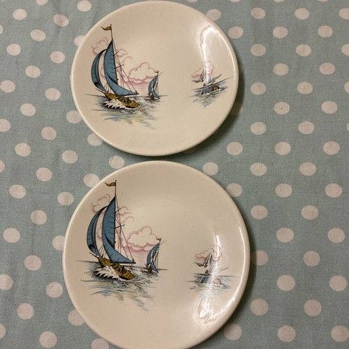 Blue caribbean side plates - caribbean,