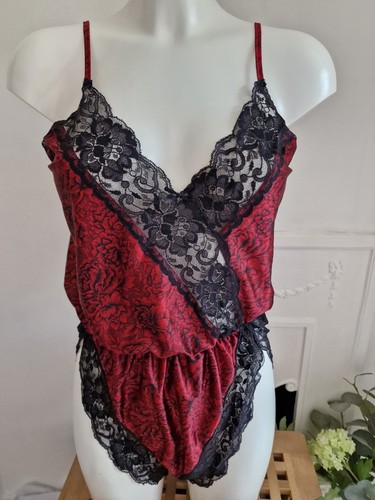 Vintage ann summers satin - summers, red