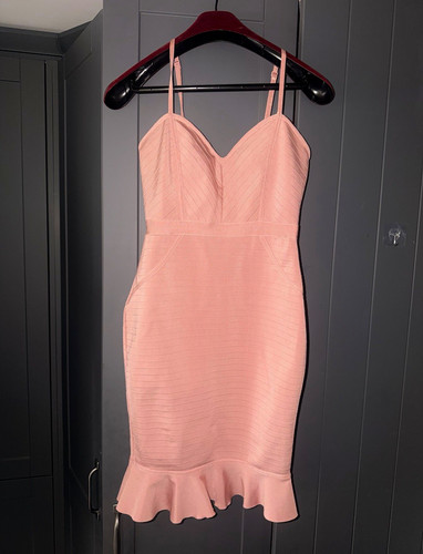 Lipsy london pink bodycon midi - lipsy,