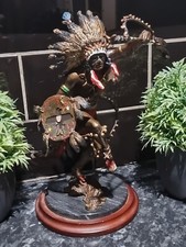 Franklin Mint American Indian bronze statue R J Murphy Spirit of Thunderbird .