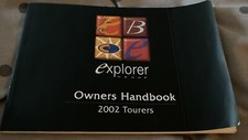 Explorer Group Tourers Caravan Owners Handbook 2002
