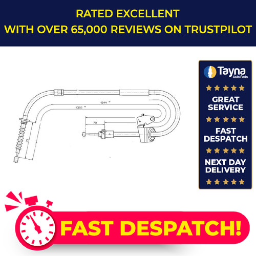 Handbrake cable fits mini - handbrake,