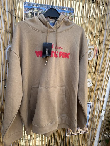 White fox hoodie size - xl, beige