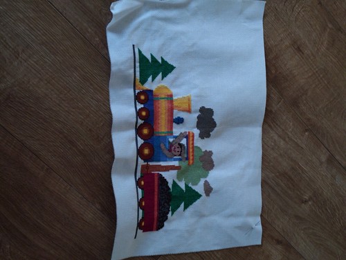 Finished cross stitch picture