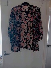 New - Miss Selfridge - Quality Devore Velvet edge to edge jacket - Size UK 12