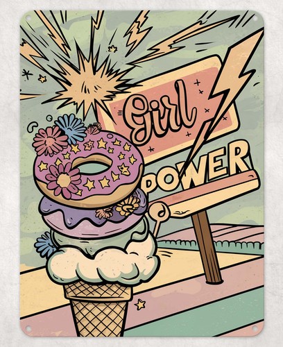 Girl power donuts ice cream - donuts,