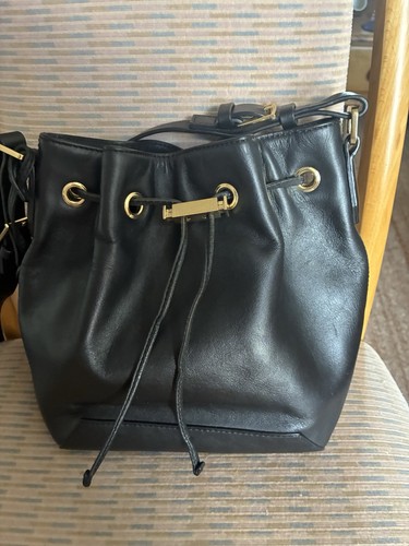 Reiss black leather small - black,