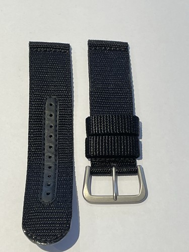 Seiko 21mm black - canvas, watch