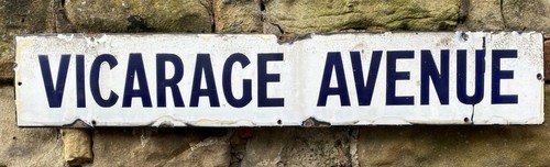 Vicarage avenue enamel street - vicarage,
