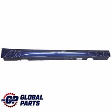 BMW E90 LCI Side Skirt Sill Strip Right O/S Tiefseeblau Deep Sea Blue - A76