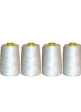 Overlocking Thread Polyester Industrial Sewing Machine 5000 Yard x 4 Cones IVORY
