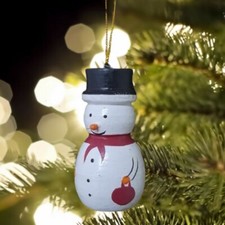 Handmade Wooden Snowman