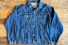 Levi's Orange Tab Blue Denim Trucker Jacket - Small/Medium