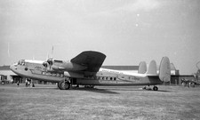 35MM ORIG AIRCRAFT NEG G-AGNZ Avro York C.1, Eagle Aviation LUTON 1951 #8901