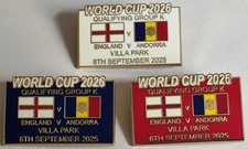 World Cup 2026 ~ England v Andorra ~ Match Day Badge
