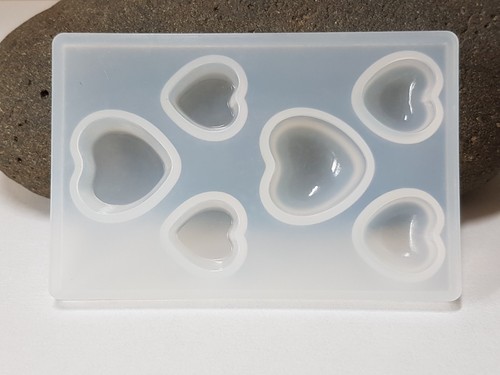 Hearts silicone resin casting - hearts,