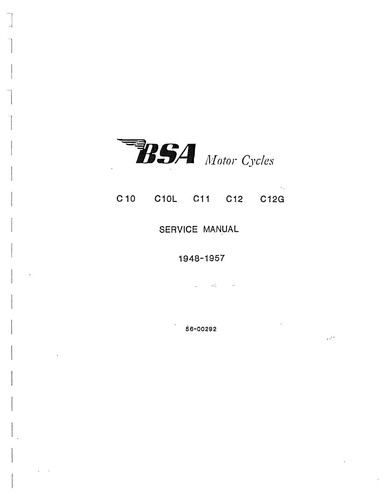 Bsa workshop manual 1957 - bsa,