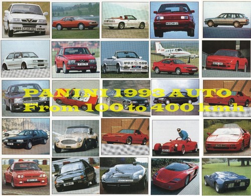 Panini auto 1993 - 1993, to