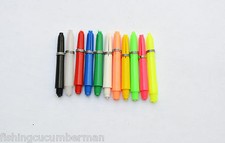 NYLON DEFLECTAGRIP SHORT STEMS/SHAFTS WITH GRIP RINGS 11 COLOURS TO CHOOSE FROM